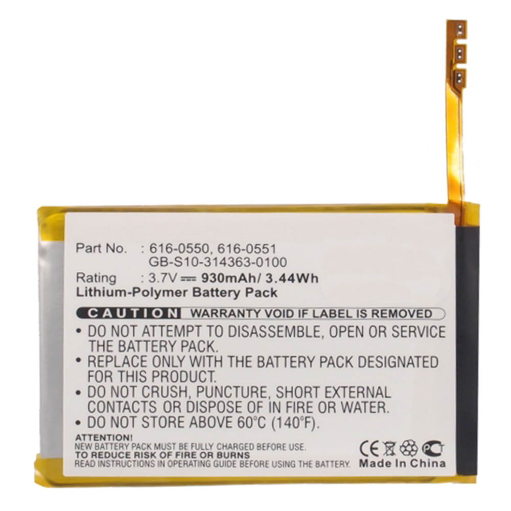 930mAh 616-0550, 616-0551 Battery Replacement for Apple iPod Touch 4 (4th Generation) A1367 8GB, 16GB, 32GB, 64GB with Installation Tools