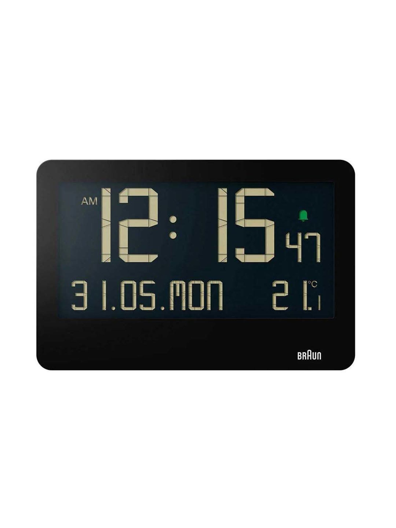 Braun Black Classic Analog Alarm Clock