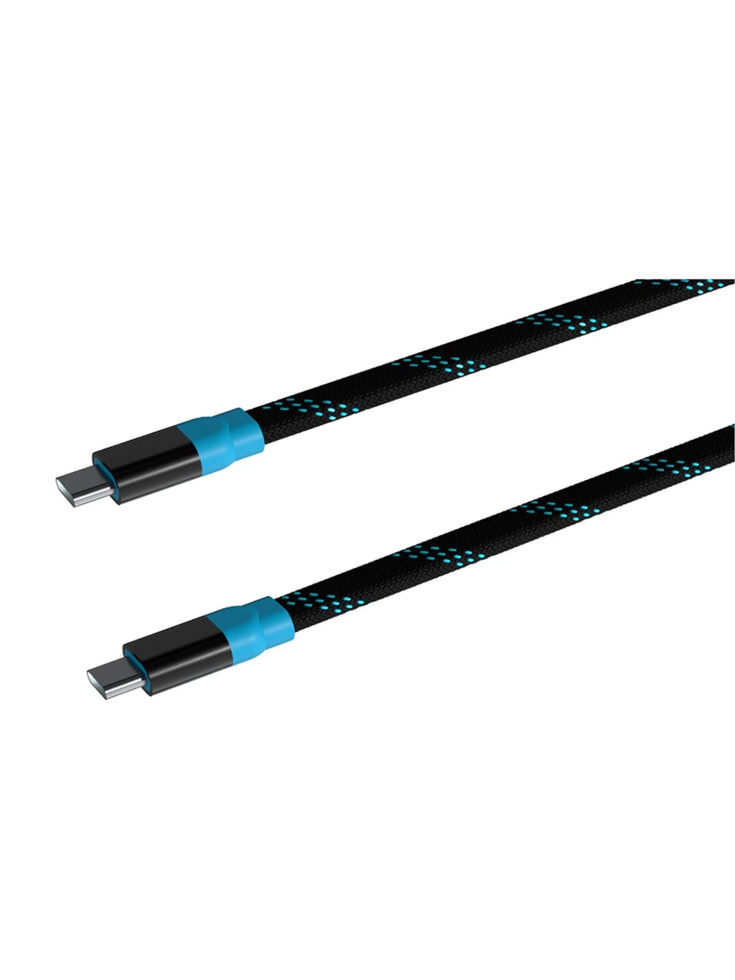 URBN 100W Super Fast PD Cable, Type C to C, Flat Cable, Made for Mobiles & Laptops 4 Feet (Black)