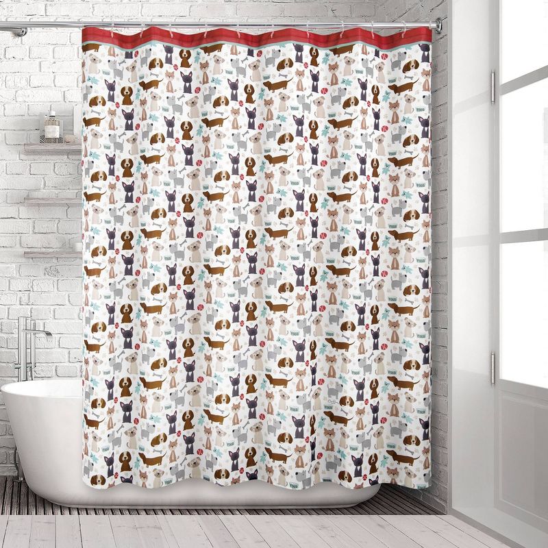 Puppy Love Shower Curtain - Allure Home Creations