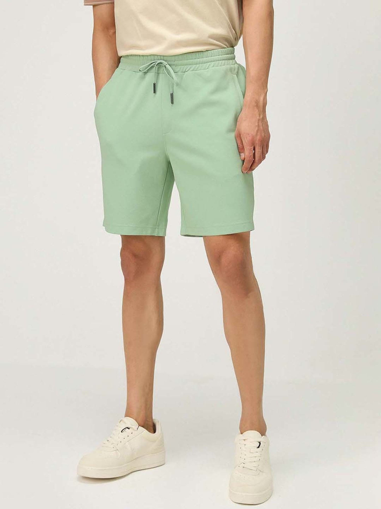 ANDAMEN Mint Green Regular Fit Shorts