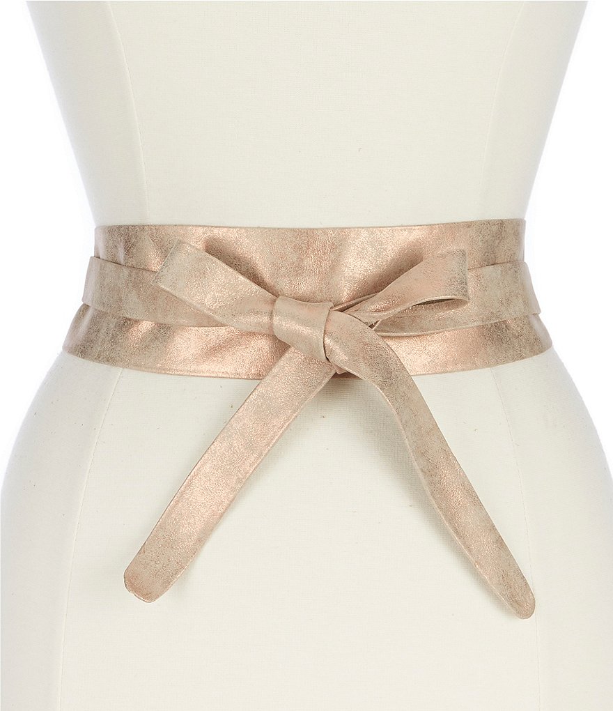 Art N Vintage Black Leather Waist Belt For Women