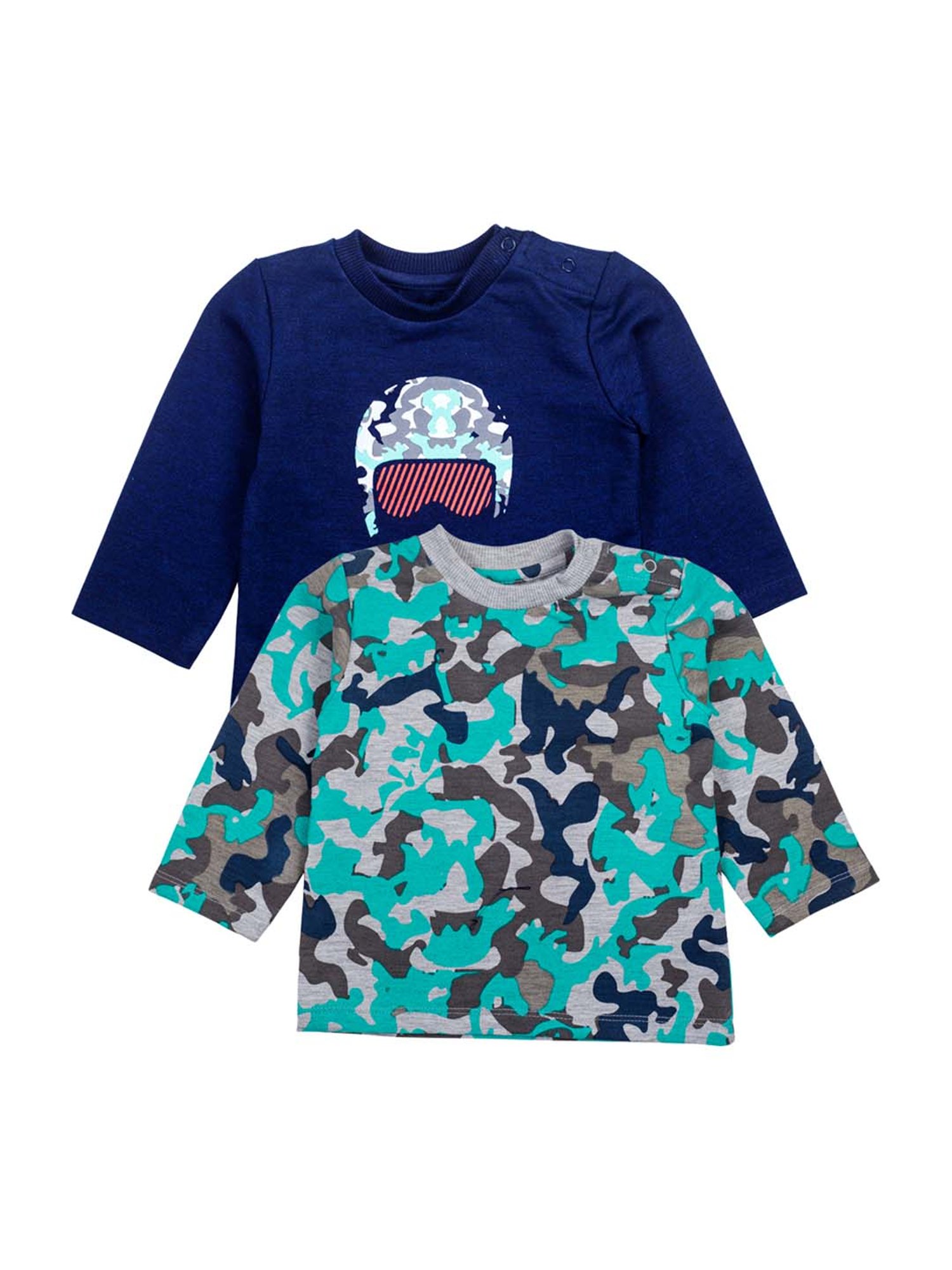 Mee Mee Kids Multicolor Cotton Printed T-Shirts - Pack of 2