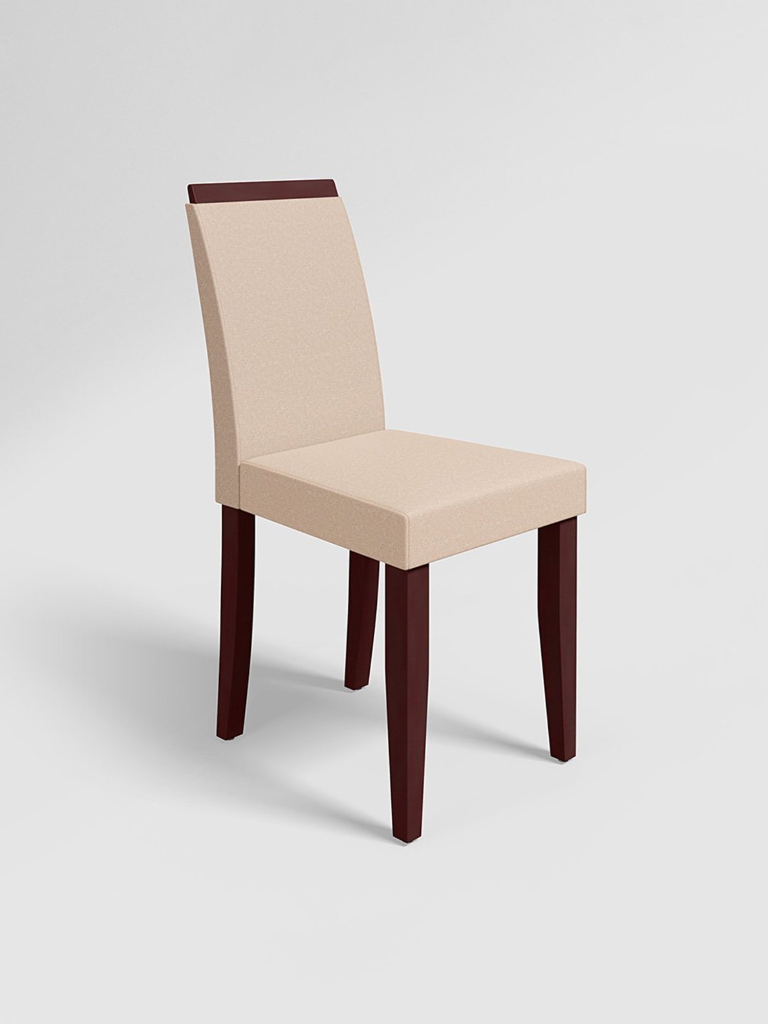 Durian Elanor Modern Brown & Beige Premium Leatherette Dining Chair