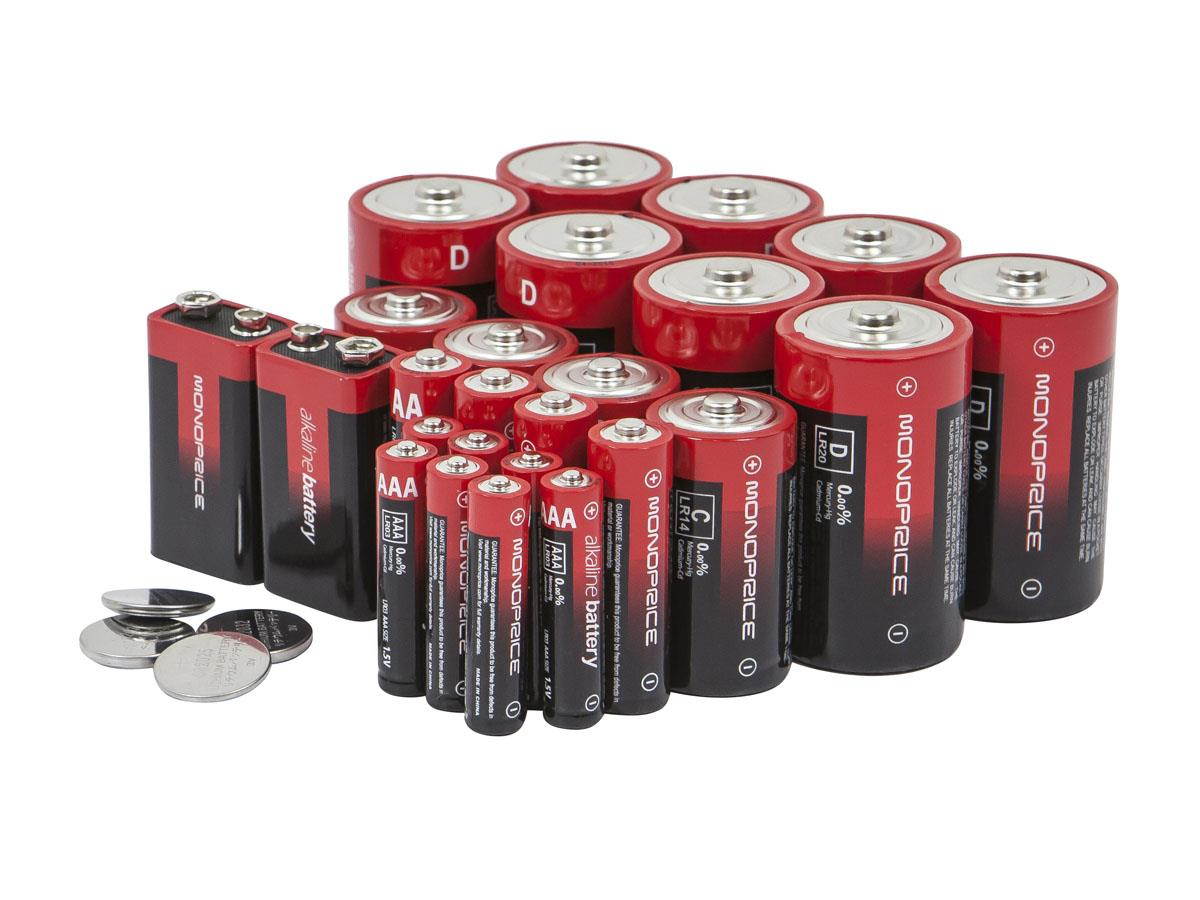 Monoprice AA Alkaline Battery, 24-Pack