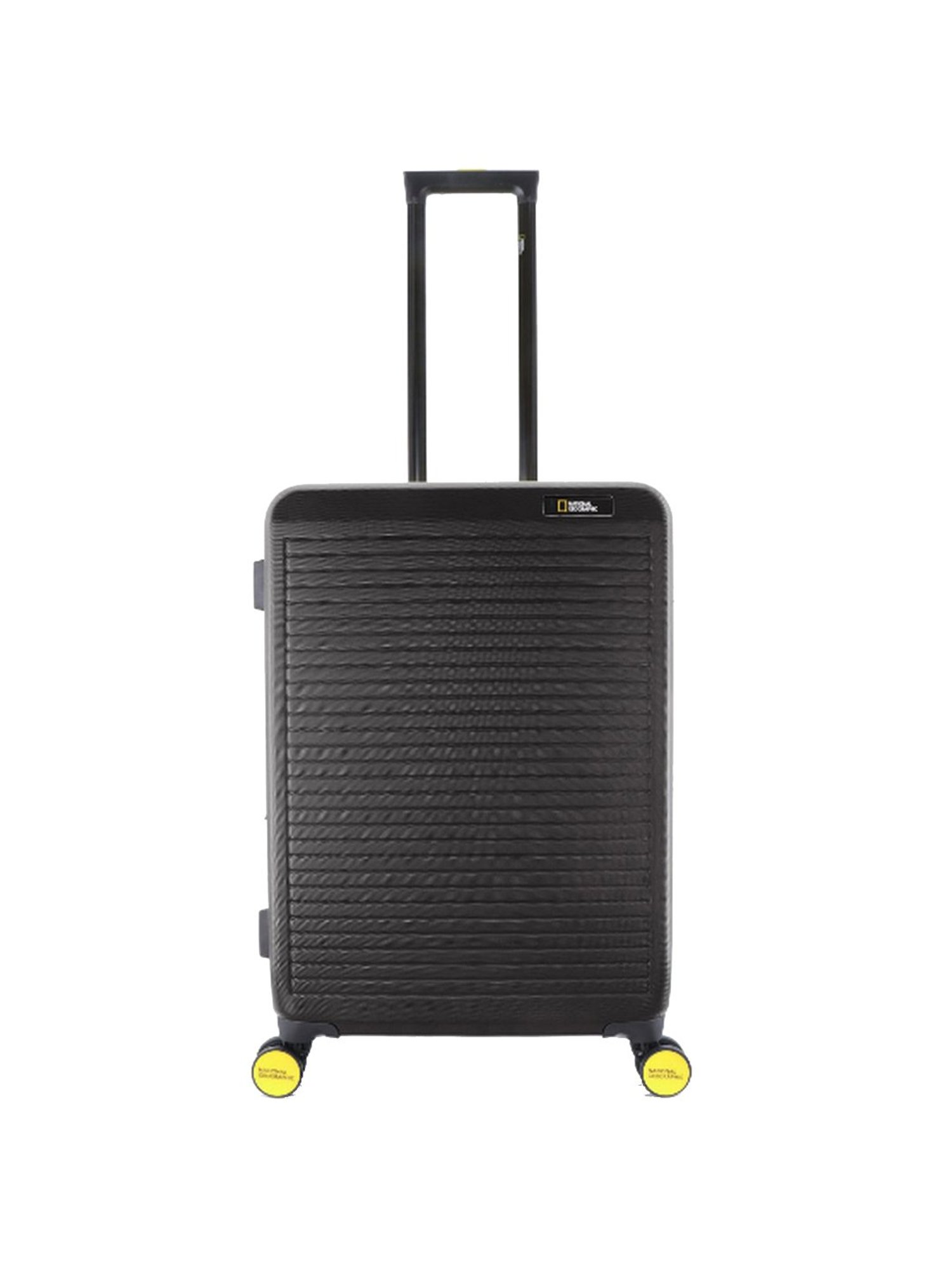 National Geographic Pulse Khaki/Black Medium Hard Check In Trolley - 24 Inch