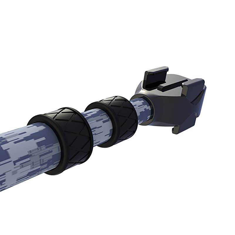 BOOSTplus- Telescoping Extension Pole/Monopod Compatible with HERO9 & DJI OSMO Action: Expands 17.5" Out to 40" (Marine Camo)