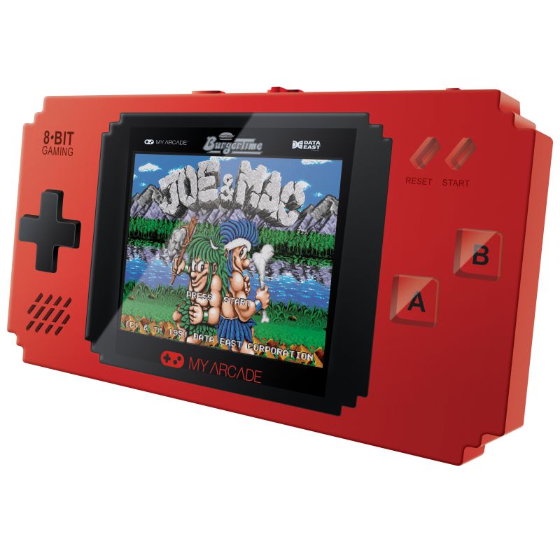 MY ARCADE Pixel Player Portable Handheld 300 Built-in Video Games w/ Data East Hits: Bad Dudes, Joe & Mac, BurgerTime, Karate Champ, Heavy Barrel, and many more