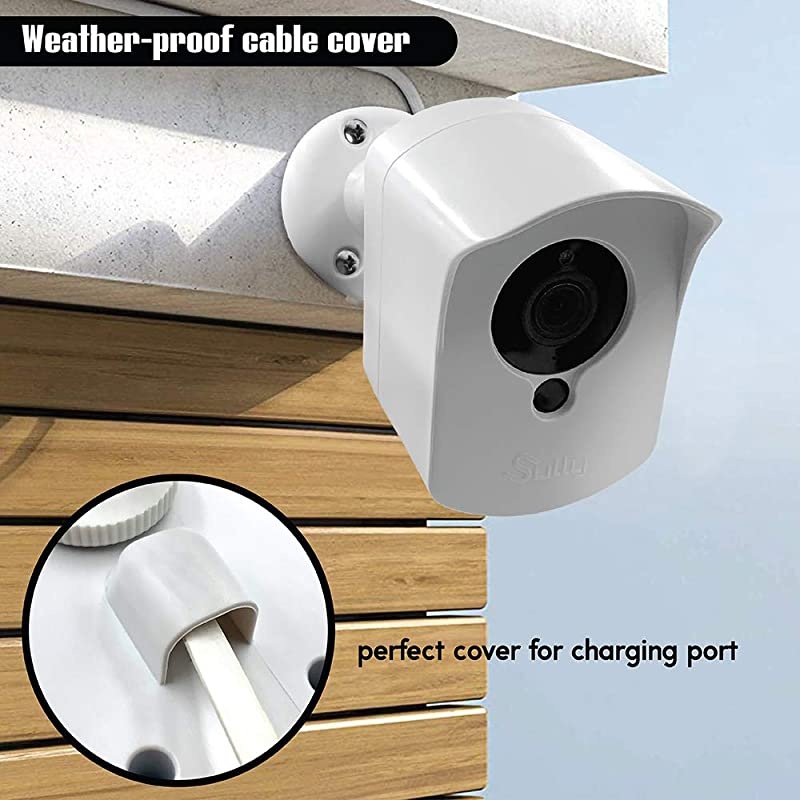 Mounting Kit for Wyze Cam (1 pcs Black) - Outdoor Case for Wyze Camera & v2 1080p Full HD w/Screw Mounts - Wyze Waterproof Cover with Wall Mount Bracket - Solid Housing for Wyze Cams by