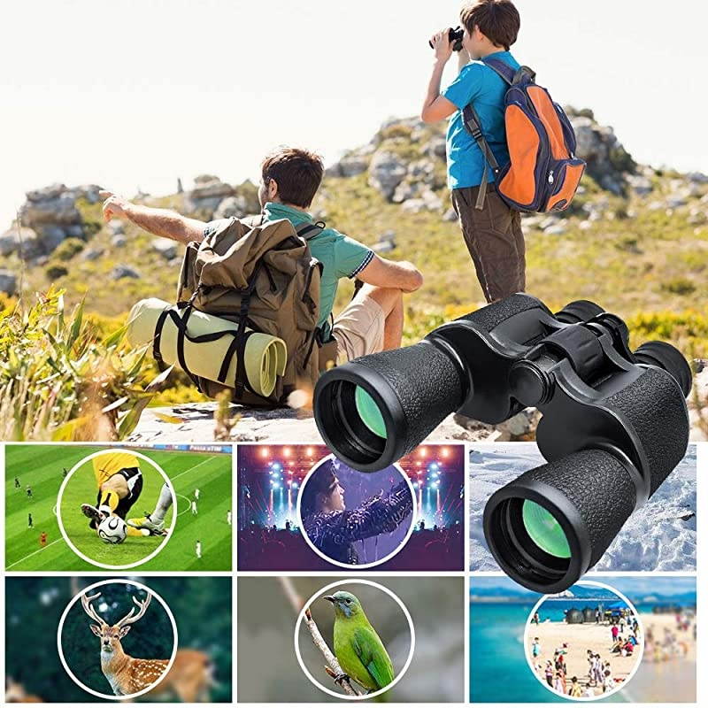 HD High Power Binoculars for Adults, Using Professional BAK4 Prism/Powerful FMC Lens Binoculars for Hunting Bird Watching Travel Concerts-with Carrying Case and Neck Strap
