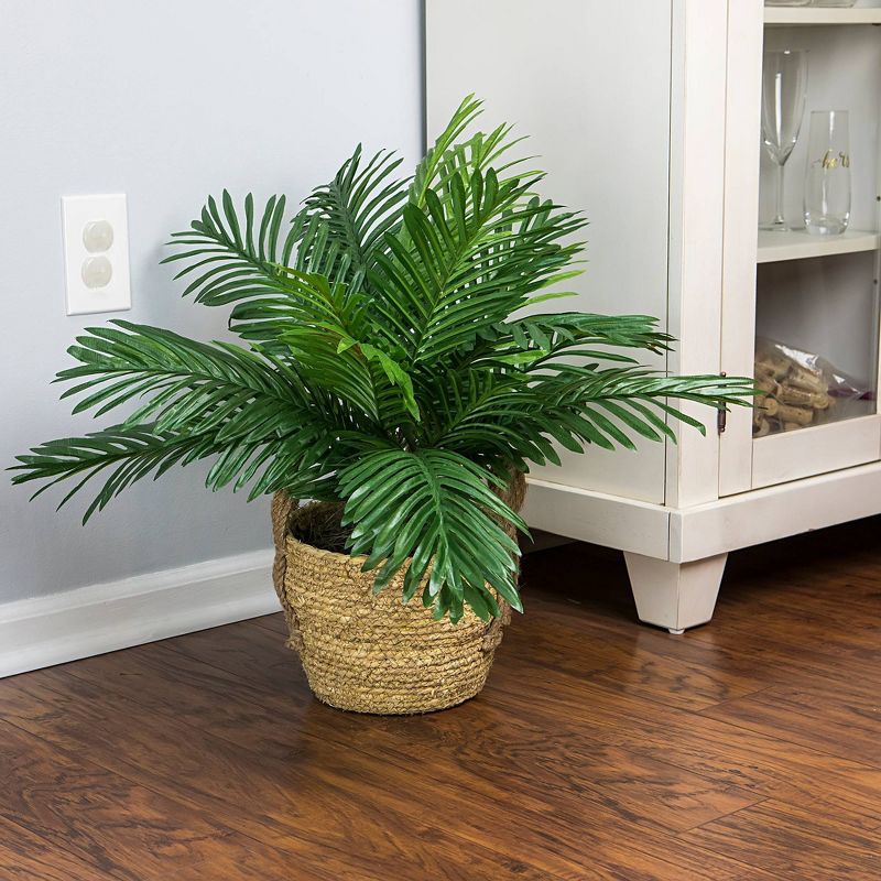 24" x 20" Artificial Phoenix Palm Plant in Boho Basket - LCG Florals