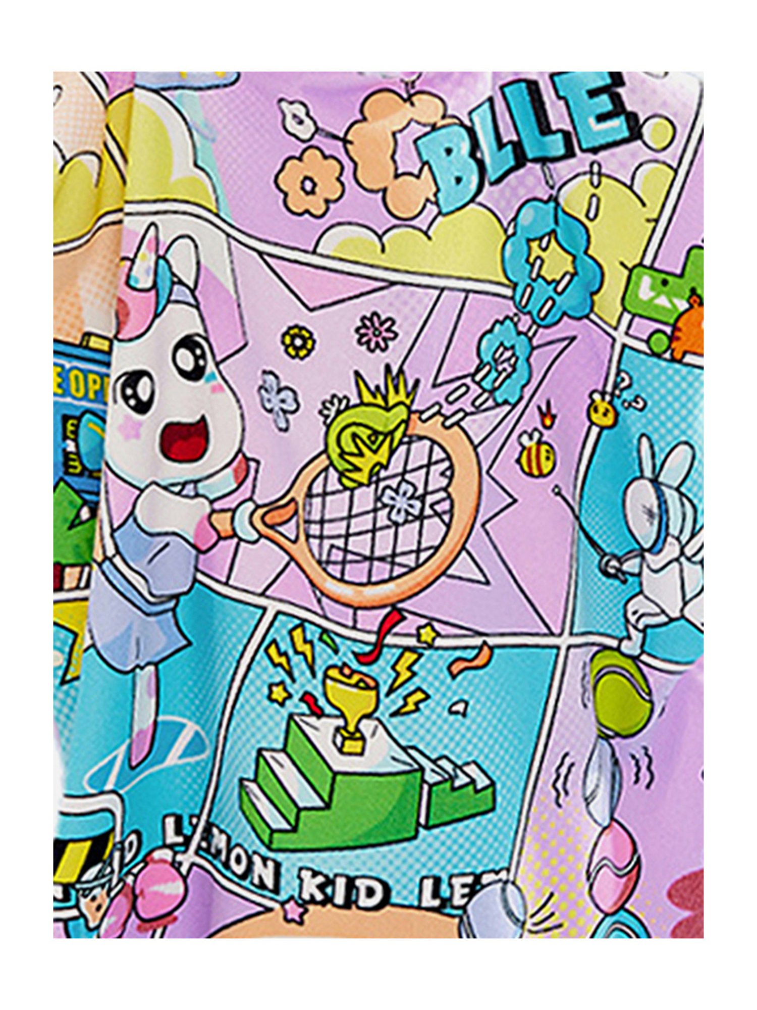 Little Surprise Box Kids Pink Printed Swim Poncho with Swim Bag