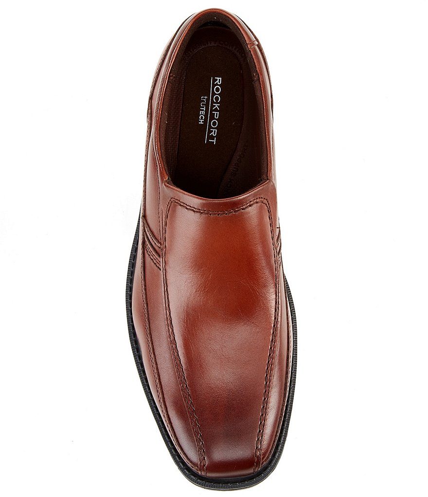 Rockport Men's Stratton Bicycle Toe Leather Slip-Ons