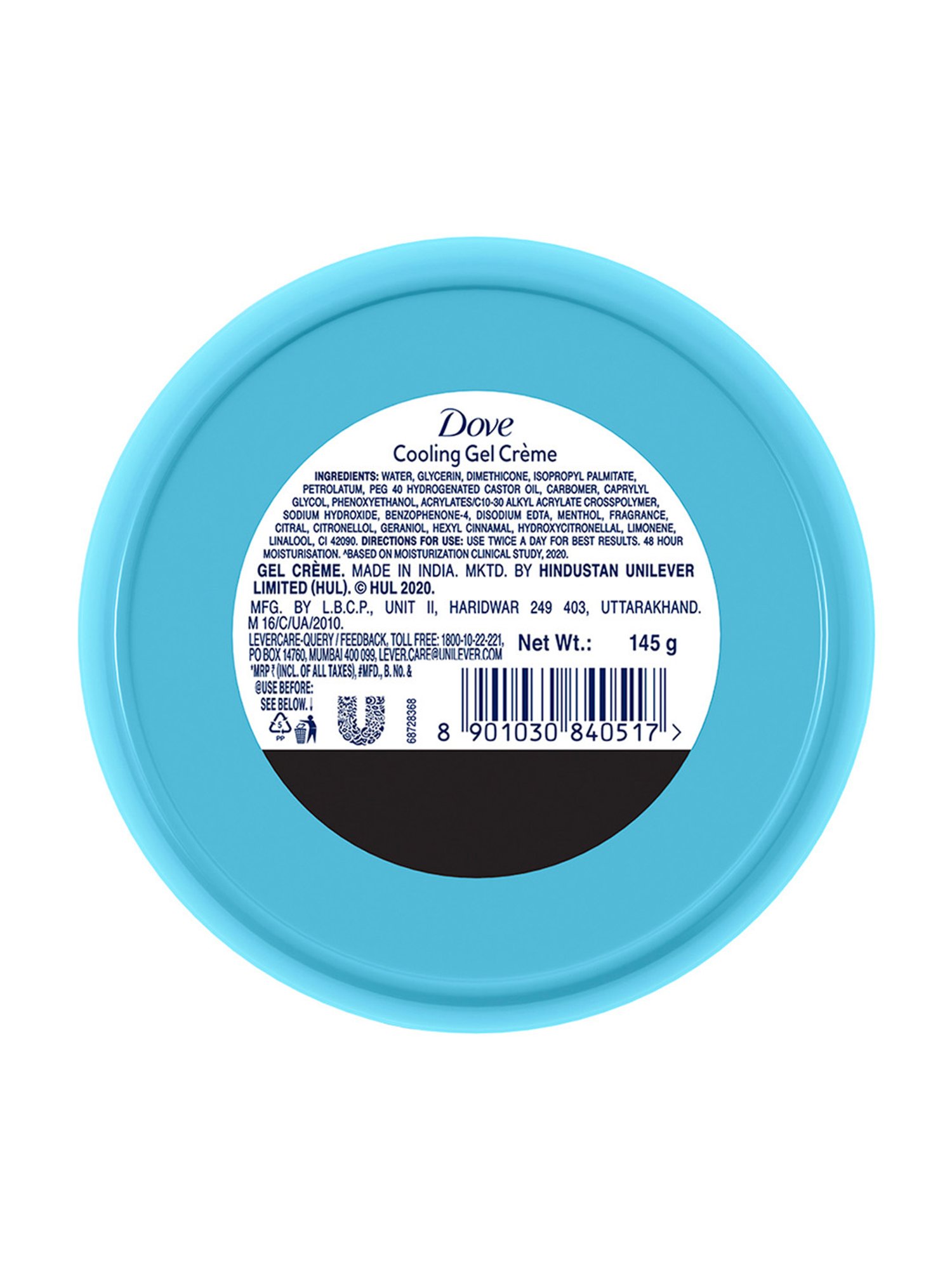 Dove Body Love Cooling Gel Creme - 145 gm