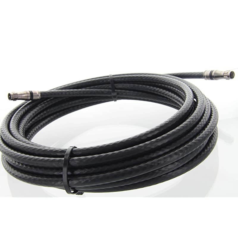 USA Made Coax Cable with F Digital VideoAudio Connectors | High Definition Video HD and Scanner and Rx and Discone Antenna Coaxial Cable 3 ft