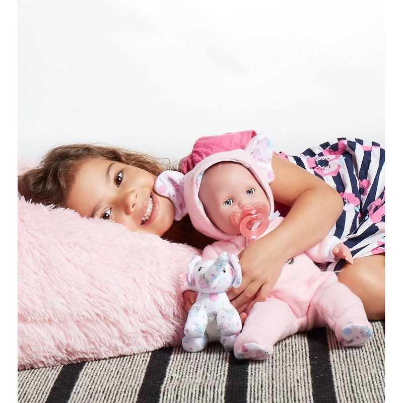 JC Toys Berenguer Boutique 15" Baby Doll - Pink Outfit