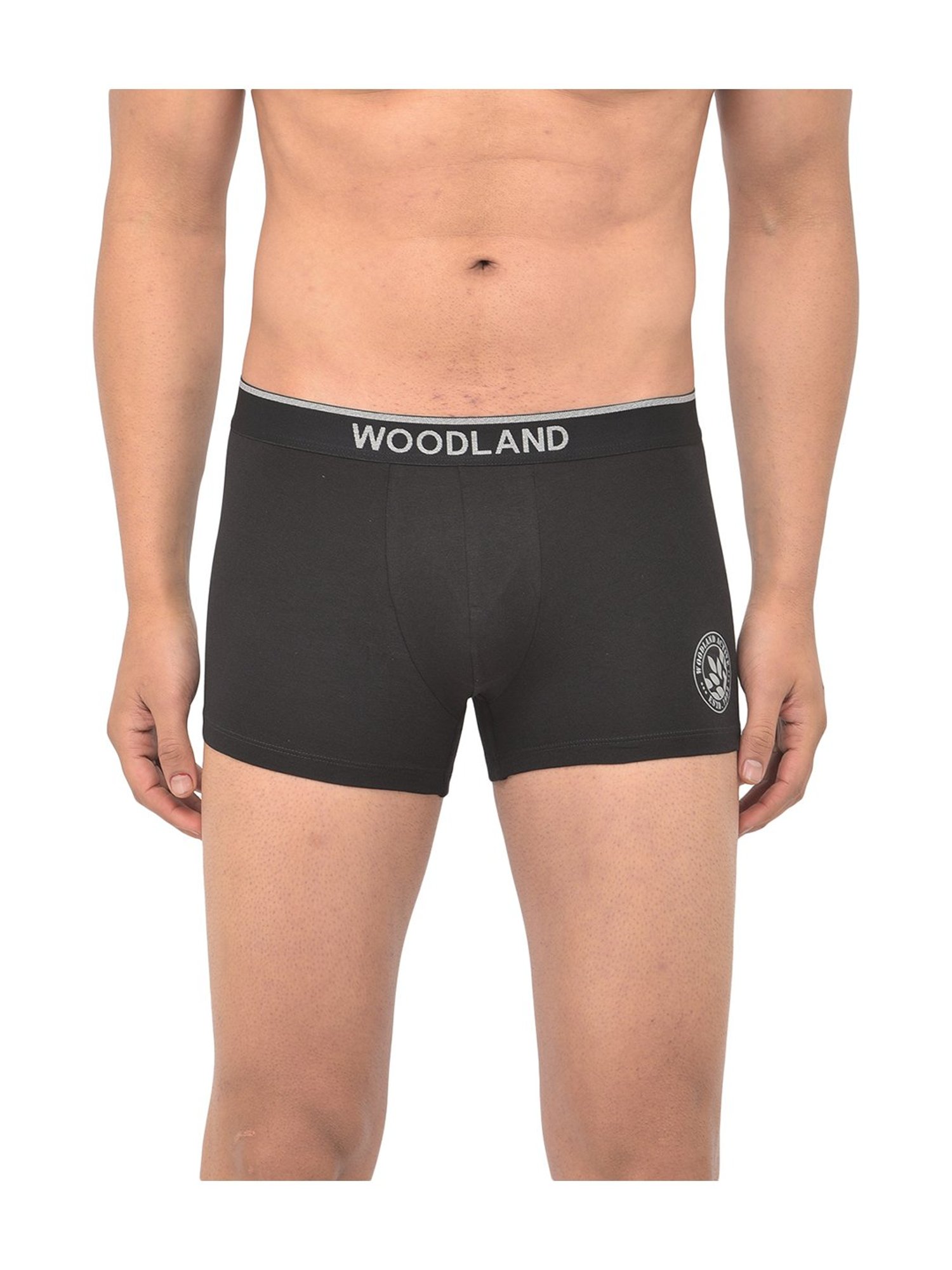 Woodland Black Solid High Rise Trunks