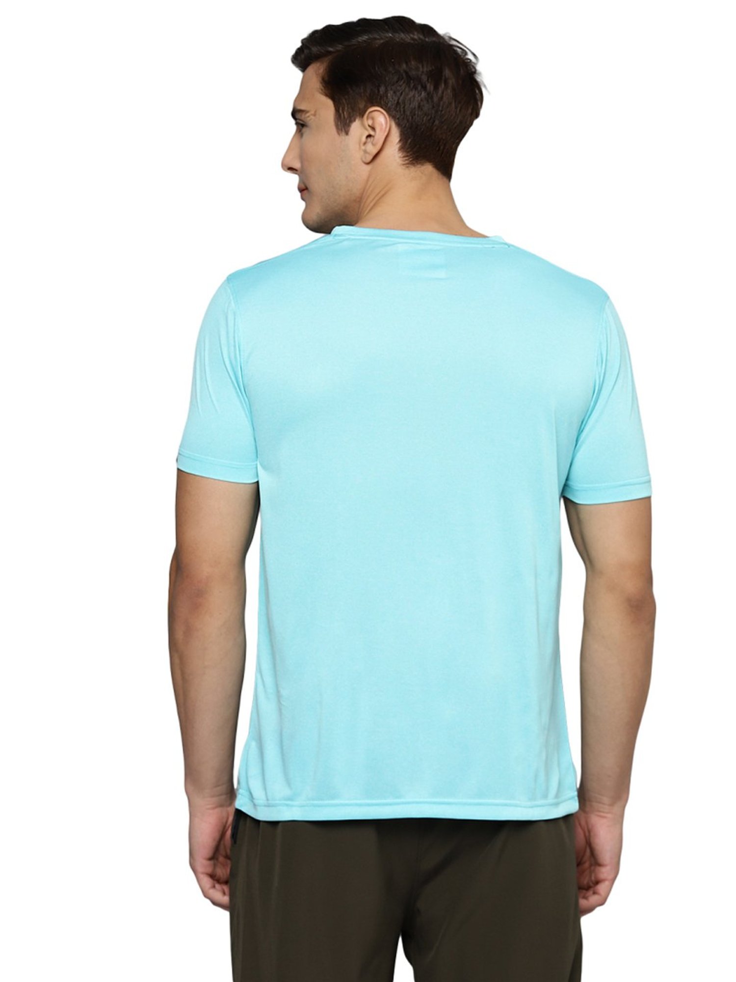 Allen Cooper White Regular Fit Self Pattern T-Shirts