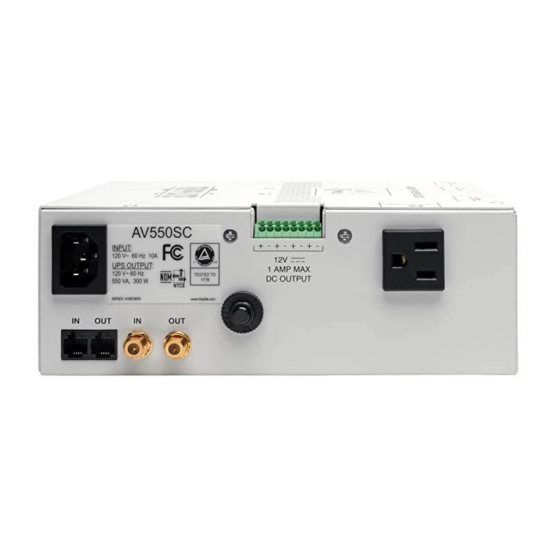 550VA Audio/Video Backup Power Block UPS - Exclusive UPS Protection for Structured Wiring Enclosure (AV550SC)