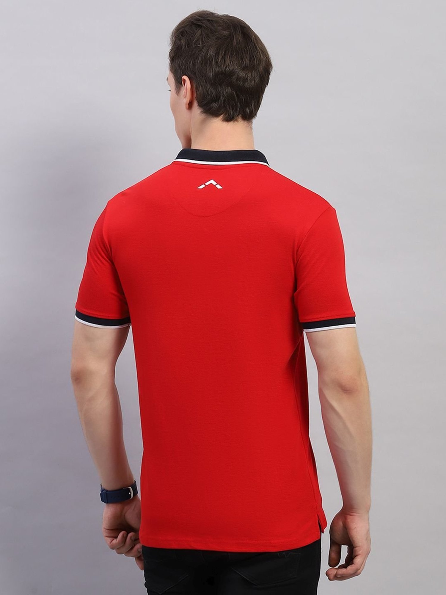 Rock.It Red Cotton Regular Fit Polo T-Shirt