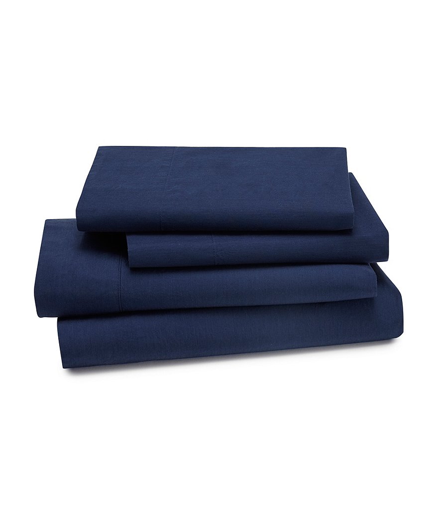 Kassatex Lorimer Washed Percale Sheets