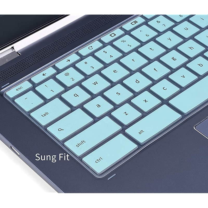 Cover for HP x360 14" Chromebook, Chromebook X360 14a, HP Chromebook 14-DA 14B-CA 14a-na 14-db 14-ca 14-ak and HP Chromebook 14 G2 G3 G4 G5, Chromebook 14 Skin, Mint Green