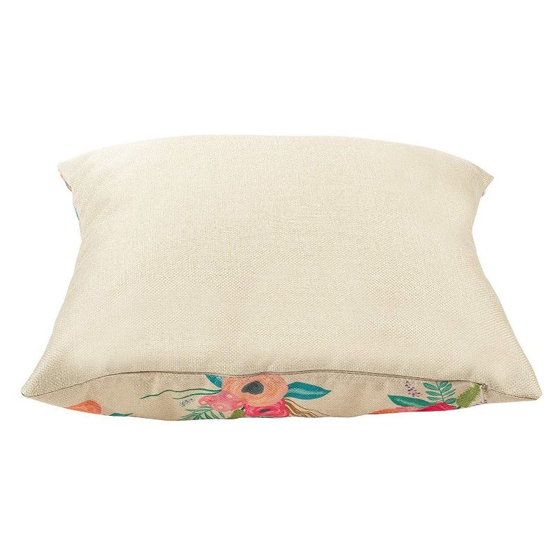 Juvale Set of 4 Happy Spring Decorative Pillow Case Cushion Covers for Easter, 4 Designs, 17 x 17 in