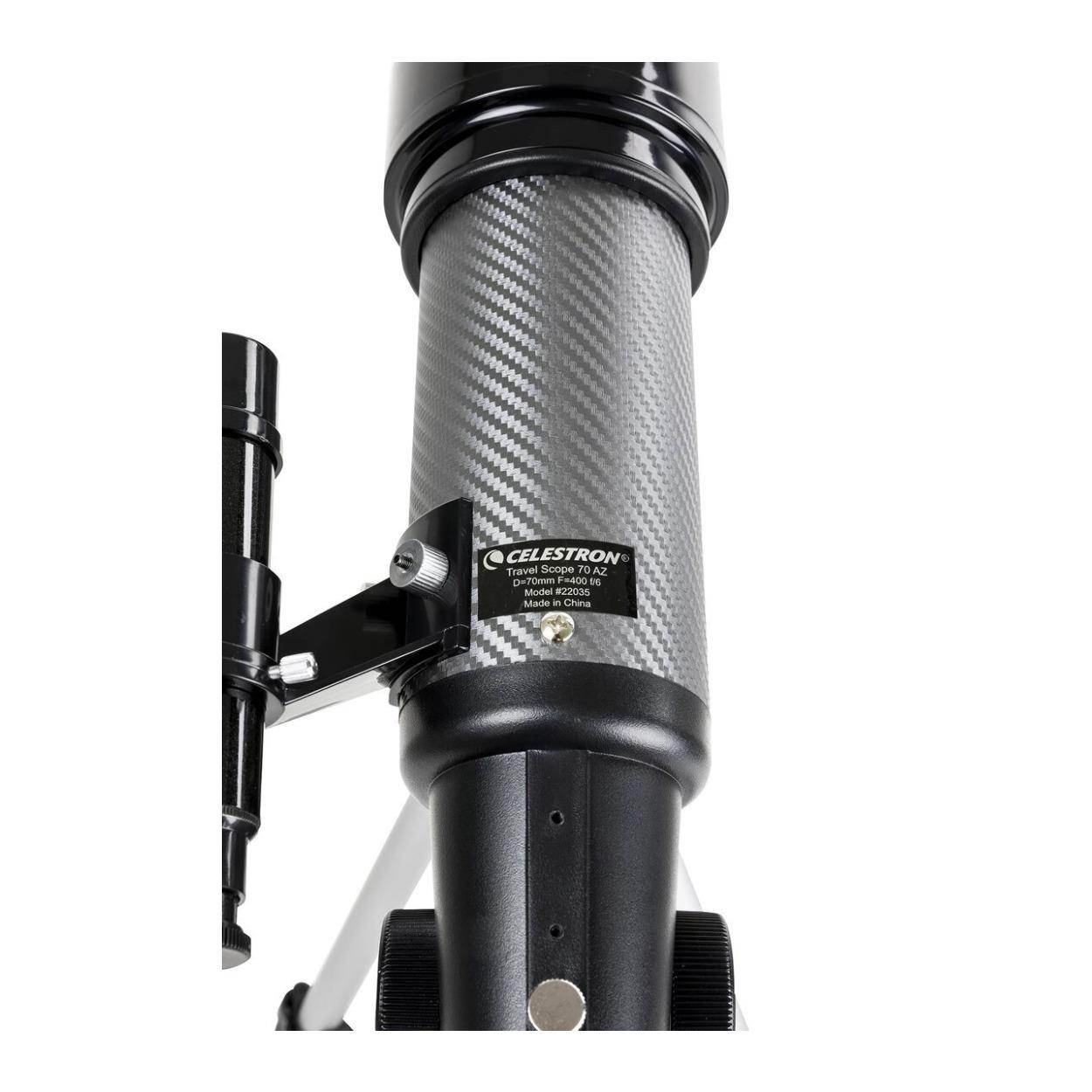 celestron travel scope 70 dx portable telescope with smartphone adapter and blutooth shutter release