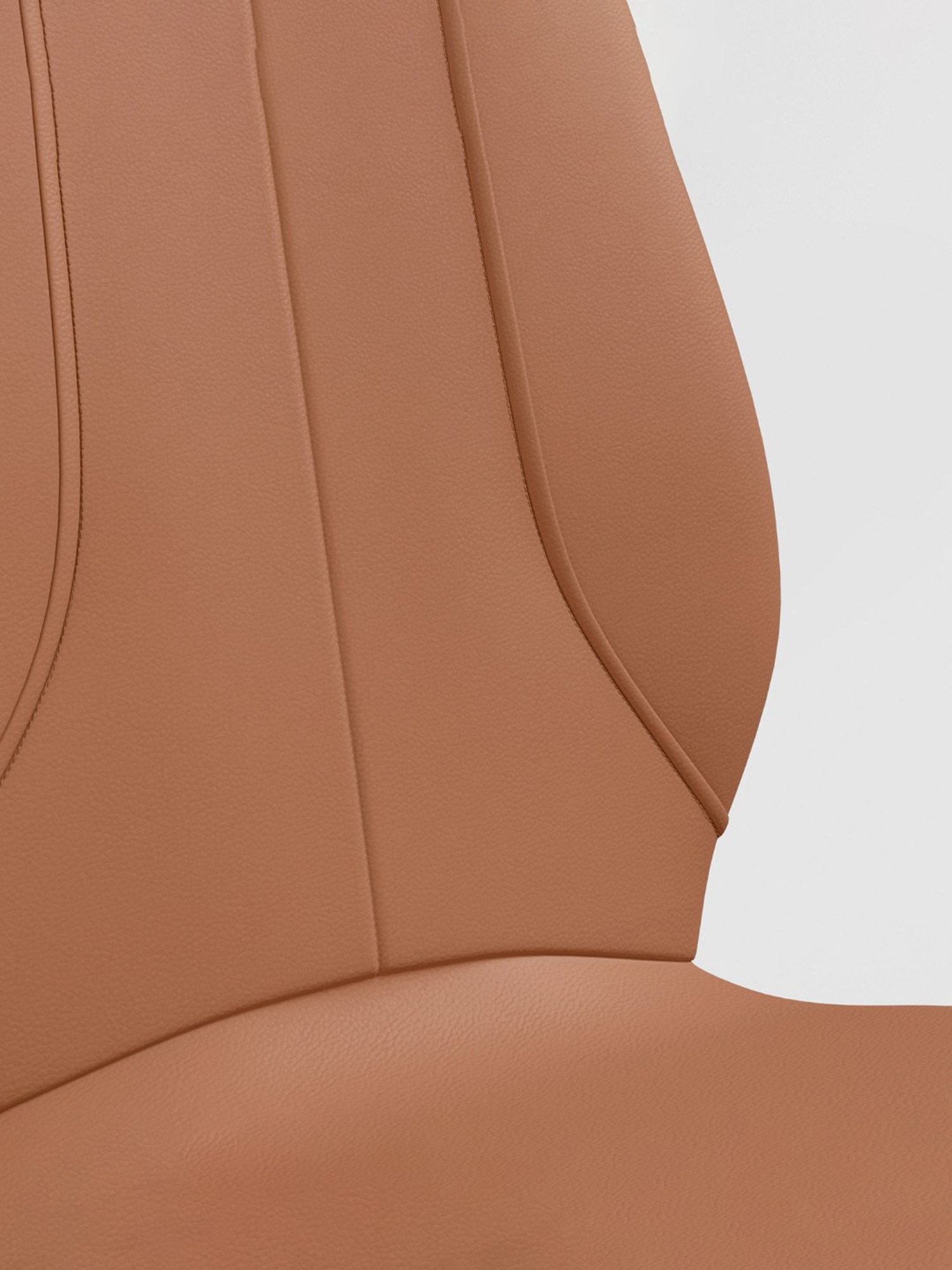 Durian Elanor Modern Brown & Beige Premium Leatherette Dining Chair