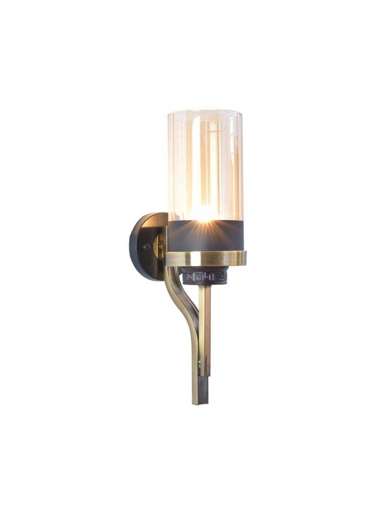 Kapoor E Illuminations Transparent Marco Brass Wall Light