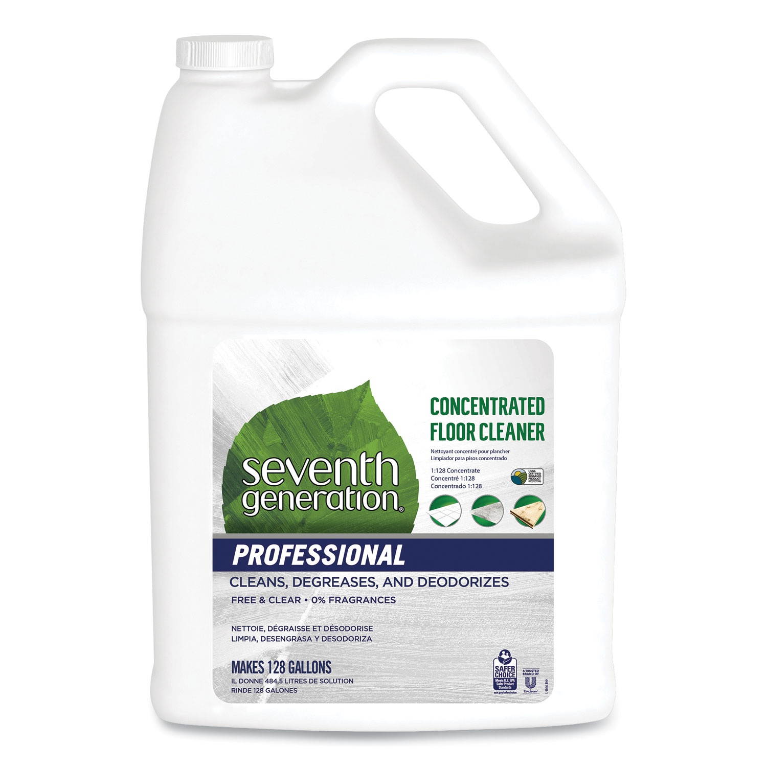 Seventh Generation Professional Concentrated Floor Cleaner, Free and Clear, 1