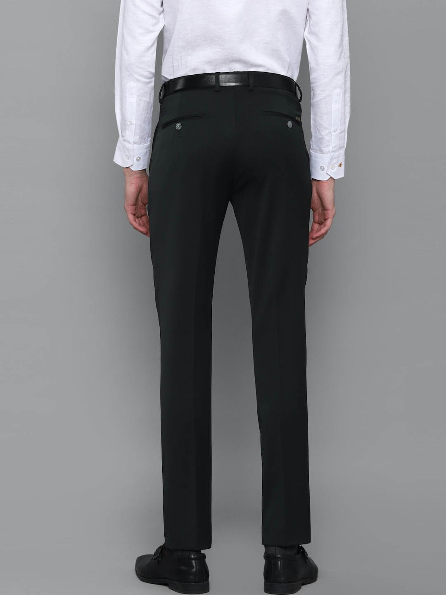 Louis Philippe Gods & Kings Black Slim Fit Trousers