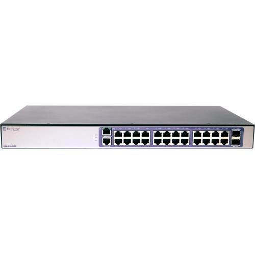 Extreme Networks - 16568 - Extreme Networks 210-24t-GE2 Ethernet Switch - 24 x Gigabit Ethernet Network, 2 x Gigabit