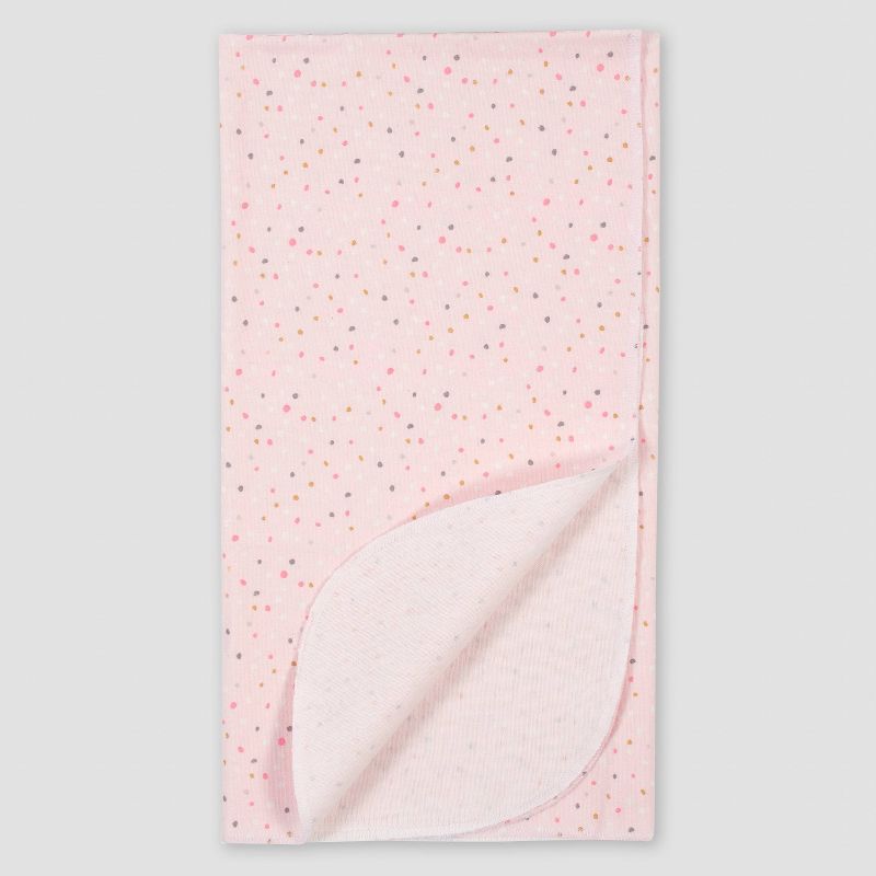 Gerber Baby Girls' 4pk Ballerina Flannel Blanket Set - Pink