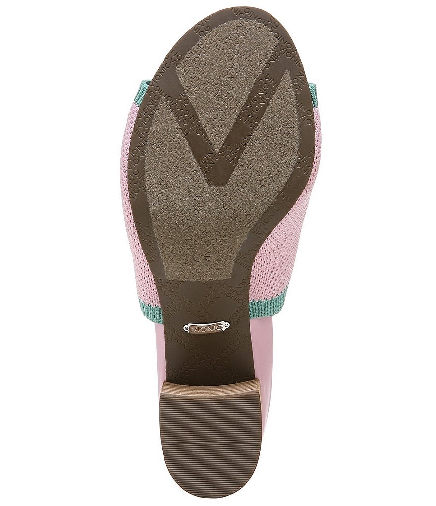 Vionic Fleur Knit Block Heel Mules