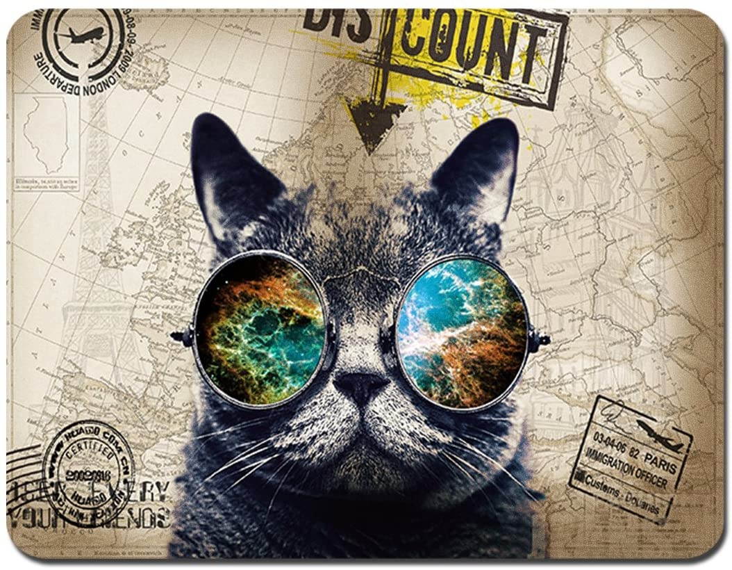 Meffort Inc Standard 9.5 x 7.9 Inch Mouse Pad - Cute Cat
