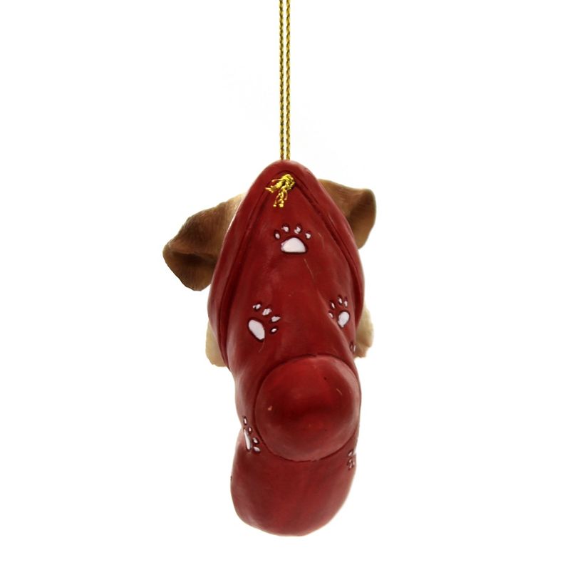 Holiday Ornaments 2.5" Jack Russell Stocking Dog Puppy Christmas  -  Tree Ornaments