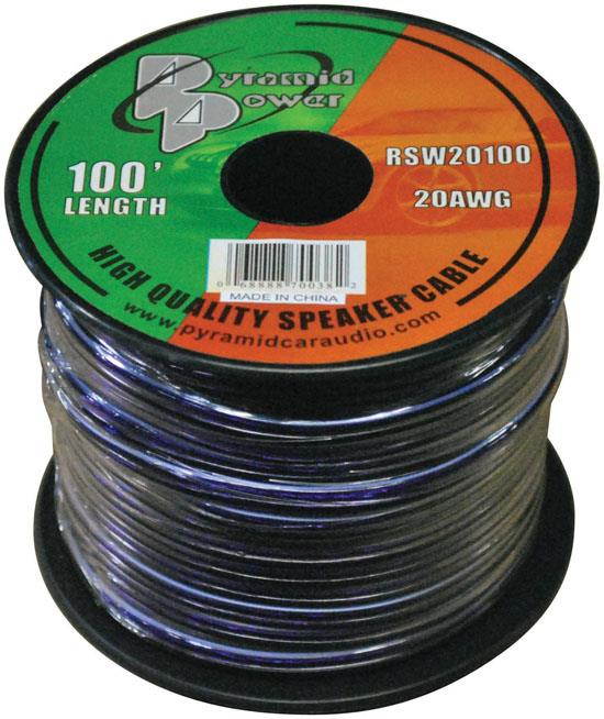 20 Gauge 100 ft. Spool of High Quality Speaker Zip Wire