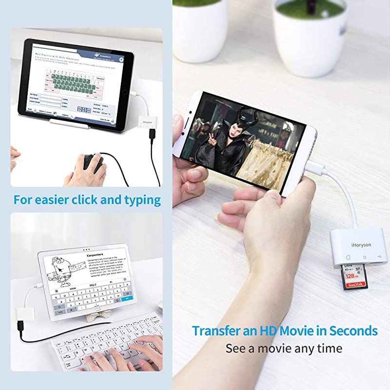 USB C SD Card Reader Adapter  USB 30 Type C Micro SD TF Card Reader Adapter 3 in 1 USB C to USB Camera Memory Card Reader Adapter for iPad Pro MacBook and More UBC C Devices