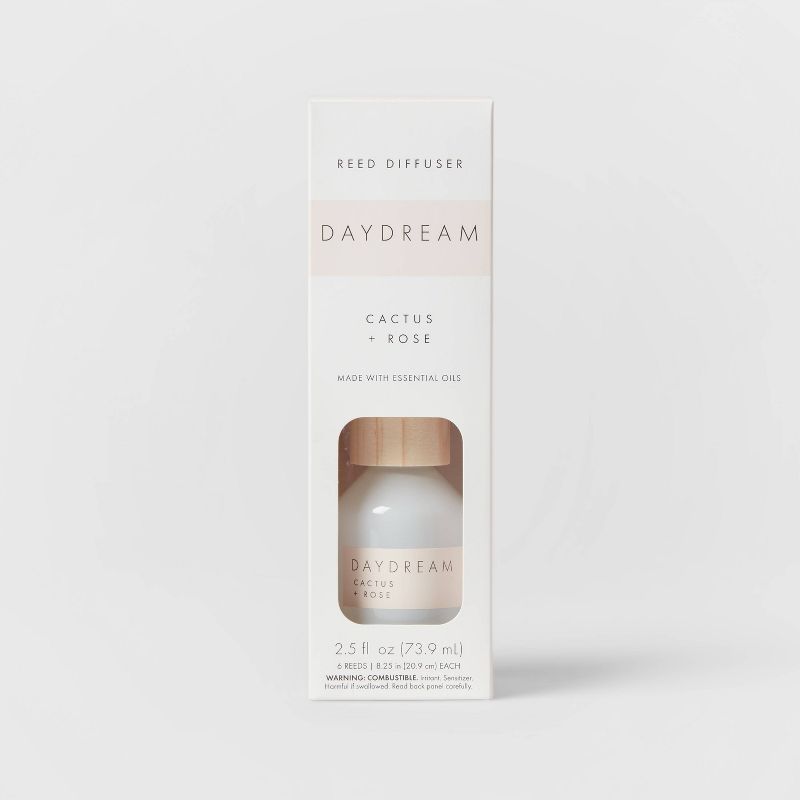 73.9ml Glass Wellness Reed Oil Diffuser with Wooden Cap Daydream Candle - Project 62™