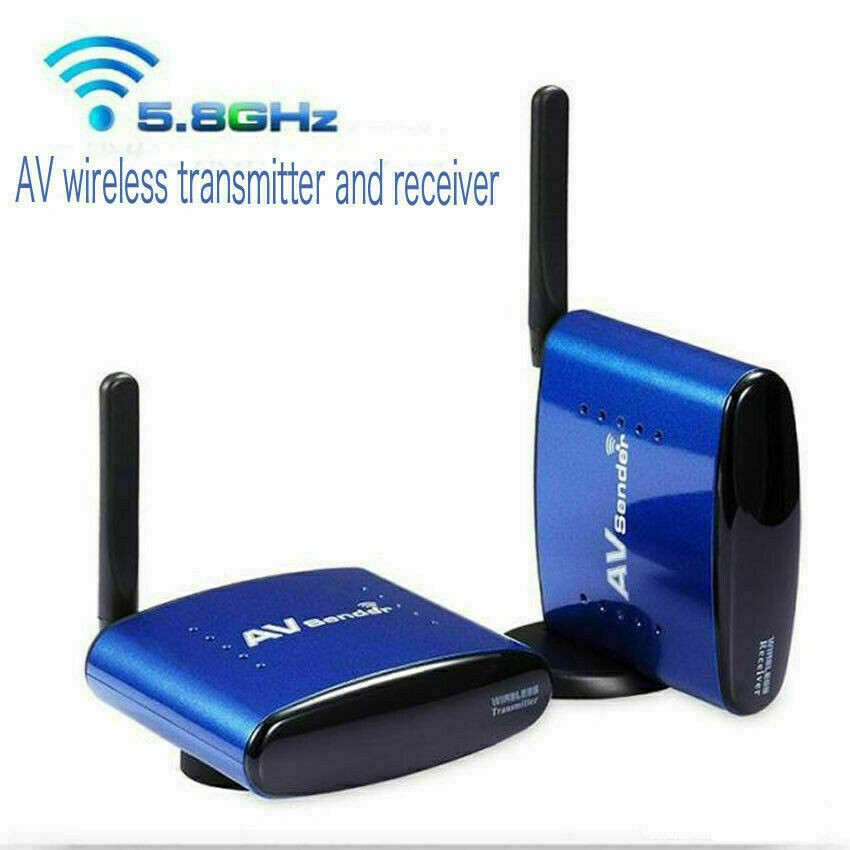 5.8GHz Wireless AV TV Audio Video Sender Transmitter Receiver IR Remote for IPTV DVD STB DVR 200M PAT-535