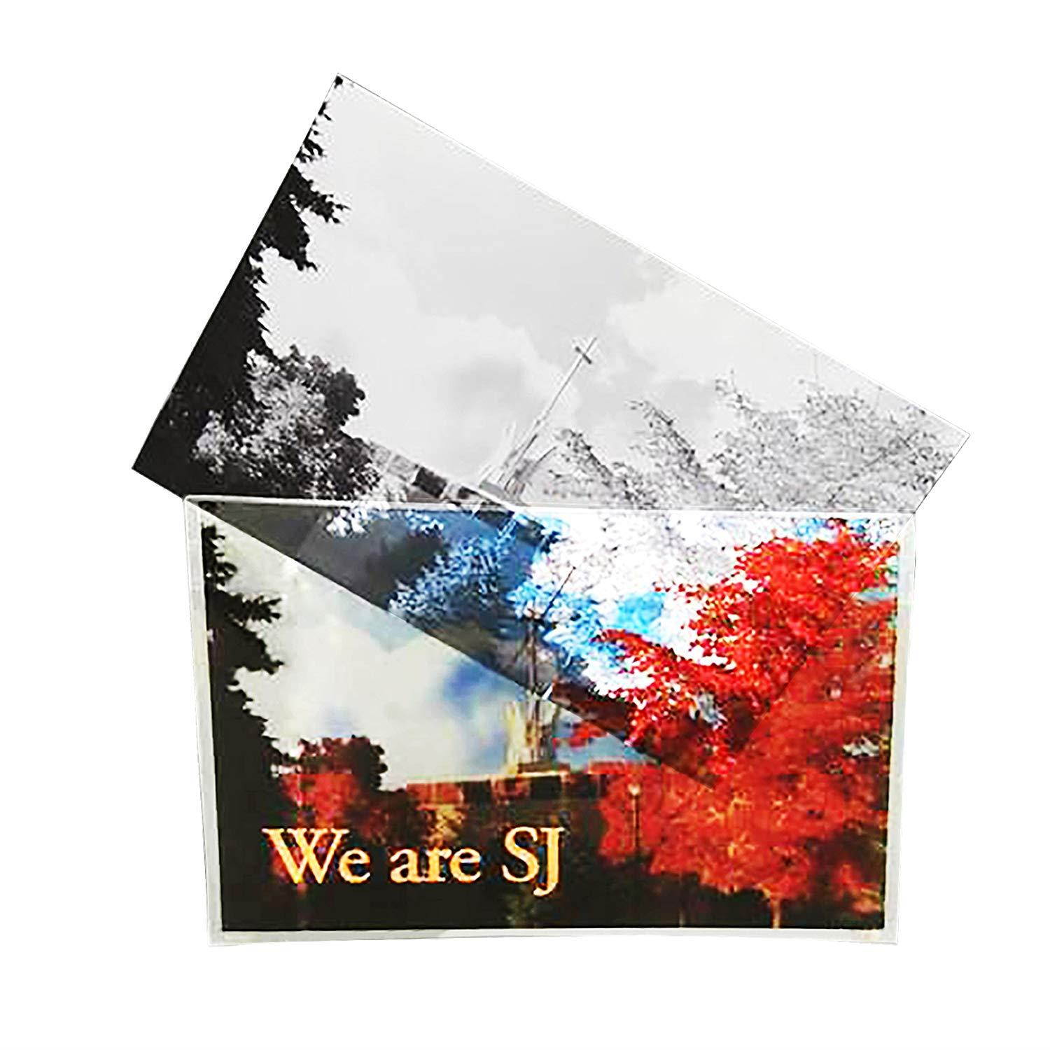 5.5" x 7.5" Photo & Postcard Envelope Crystal Clear, Permanent Tape (5" x 7? Insert Size) Perfect for Invitations & Announcments - Box of 100