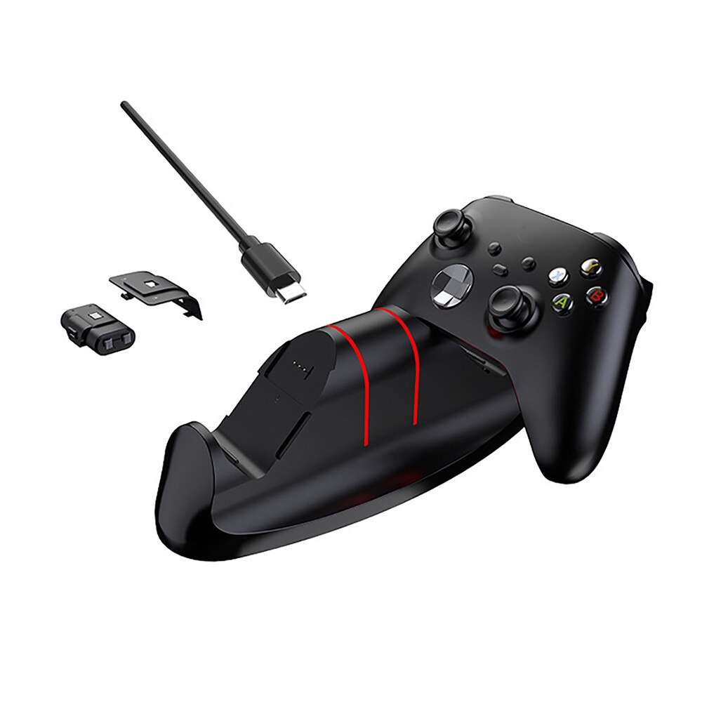 Handle Charger Charging Station Dock Stand With Rechargeable Battery Cable For Xbox One /One S /One X /One Elite Game Controller
