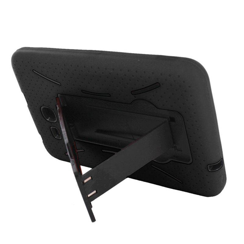 KIQ Heavy Duty Hybrid Case, Dual layer Protection Tablet Cover Kickstand Built-in cut-outs for camera and charging ports For Samsung Galaxy Tab E 7.0 Lite, Galaxy Tab 3 7.0 Lite (Hot Pink)