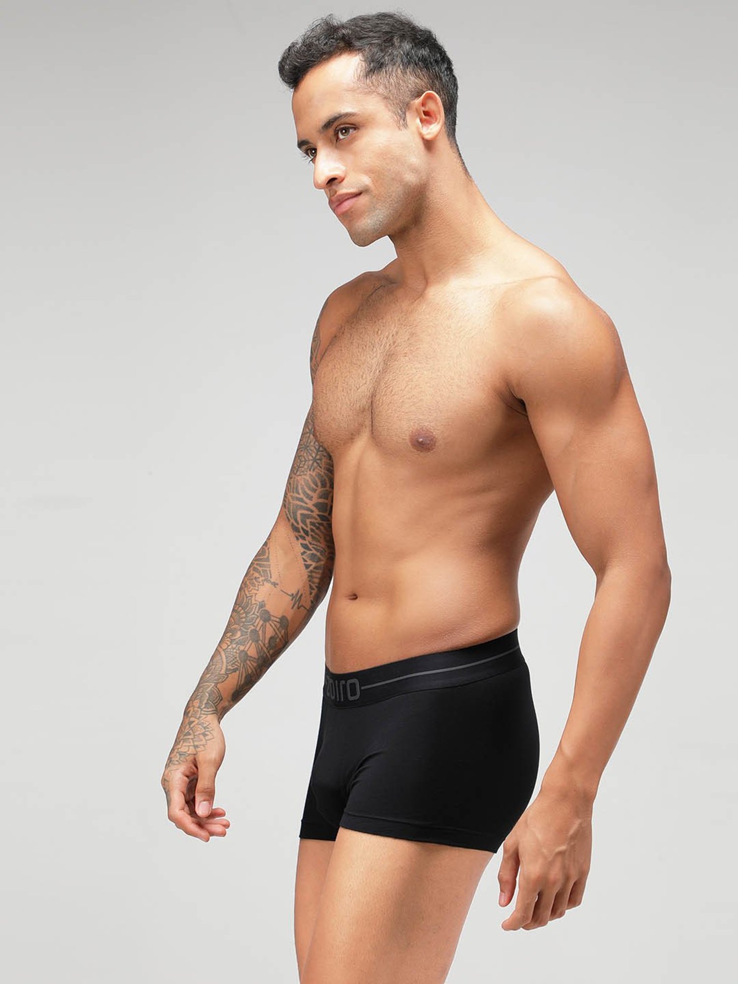 Zoiro Black Regular Fit Trunks