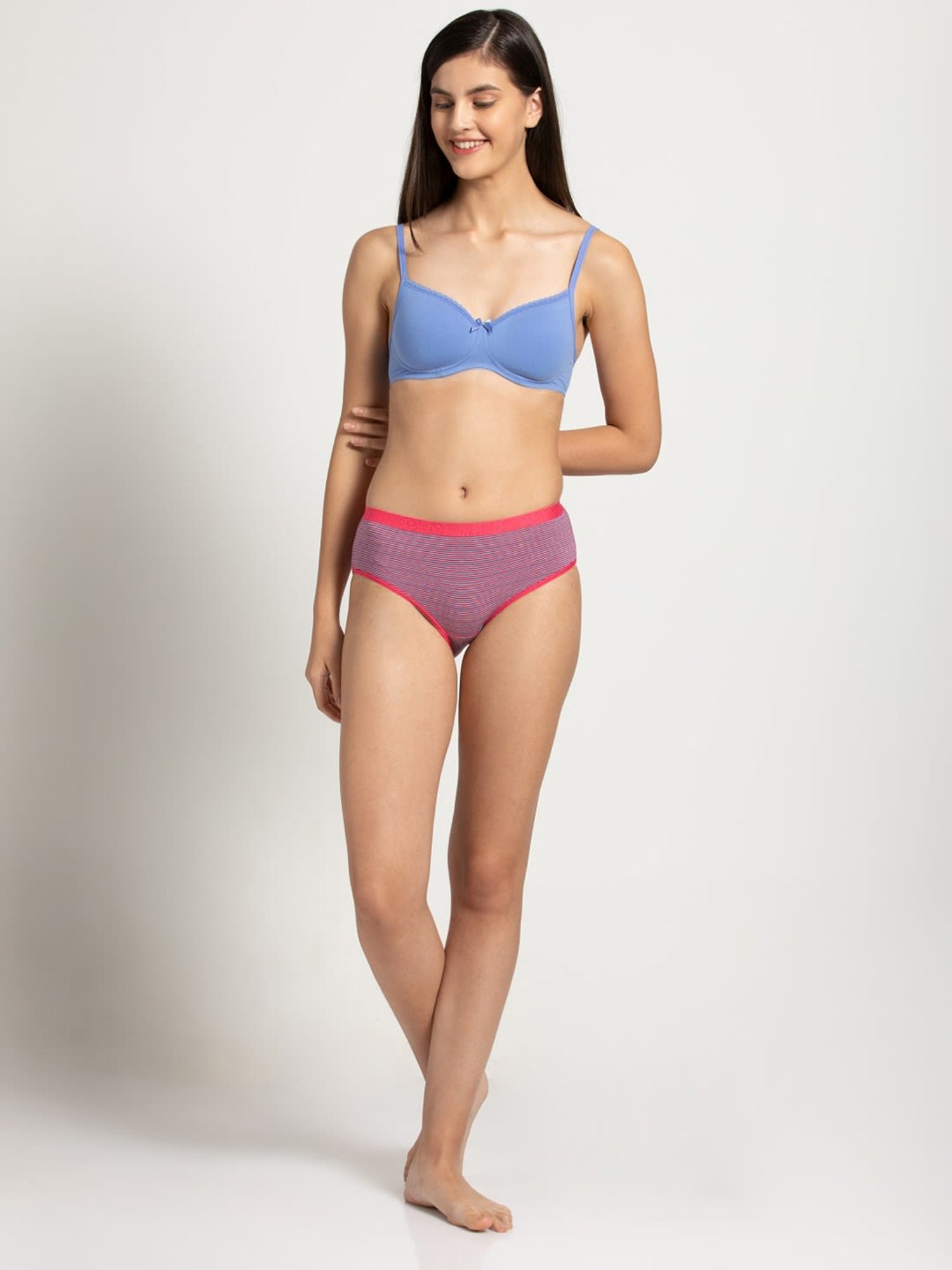 Jockey Ruby Striped 3006 Hipster - Pack Of 3 (Colors & Prints May Vary)