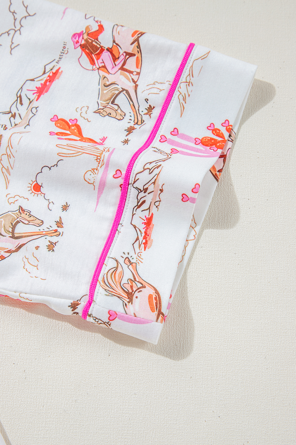 White Christmas Pullover and Drawstring Pants Pajama Set