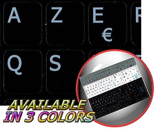 FRENCH BELGIAN NOTEBOOK NON-TRANSPARENT BLACK KEYBOARD STICKERS