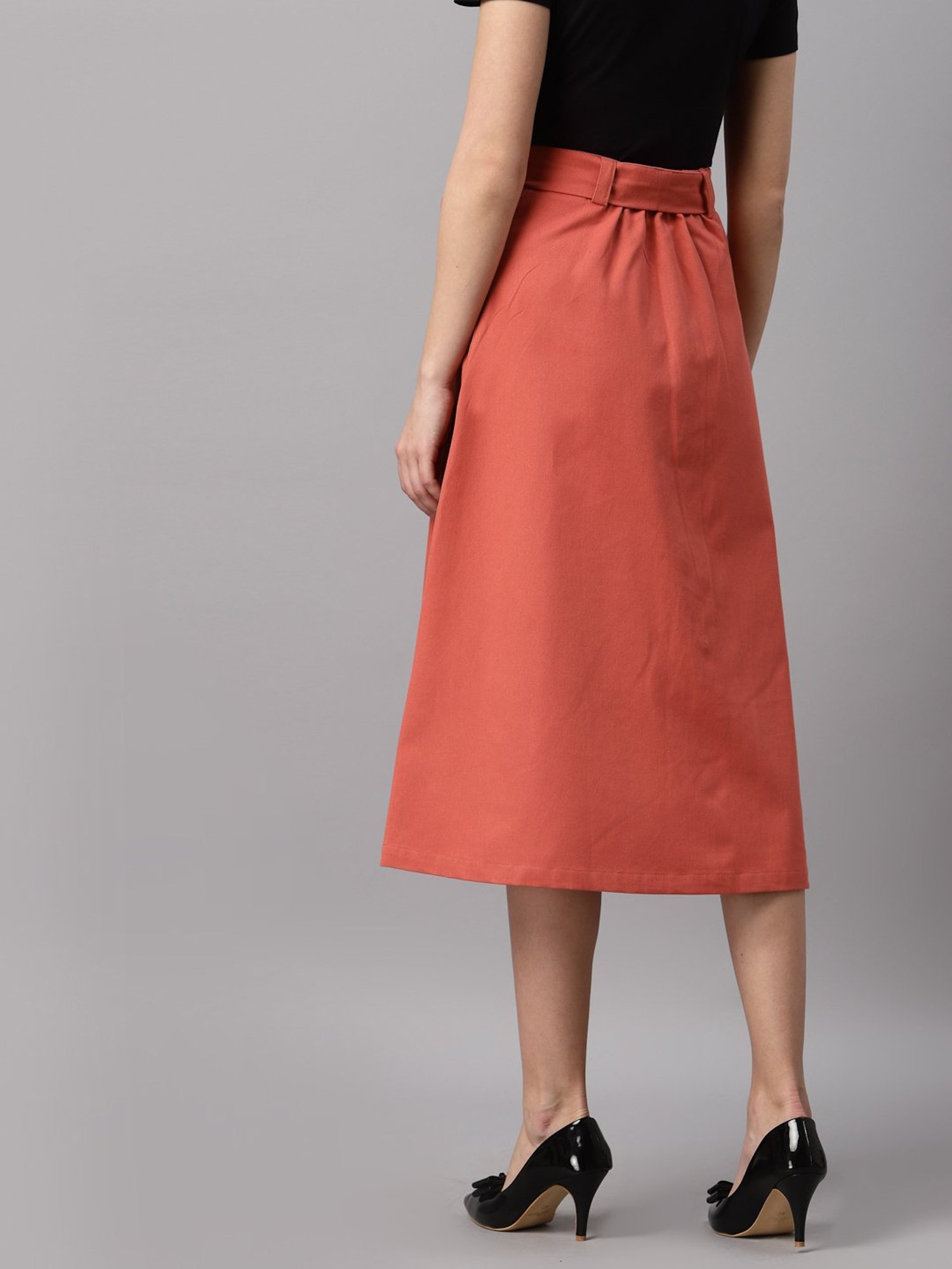 NEUDIS Peach Below Knee Skirt