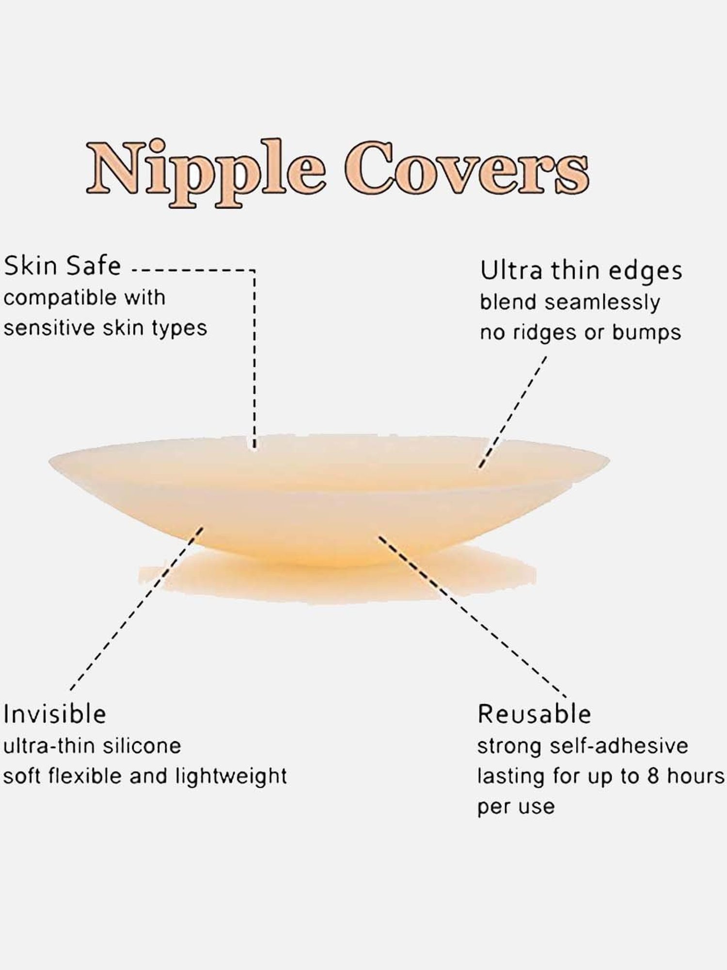 FIMS: Fashion is my Style Beige Reusable Nipple Covers